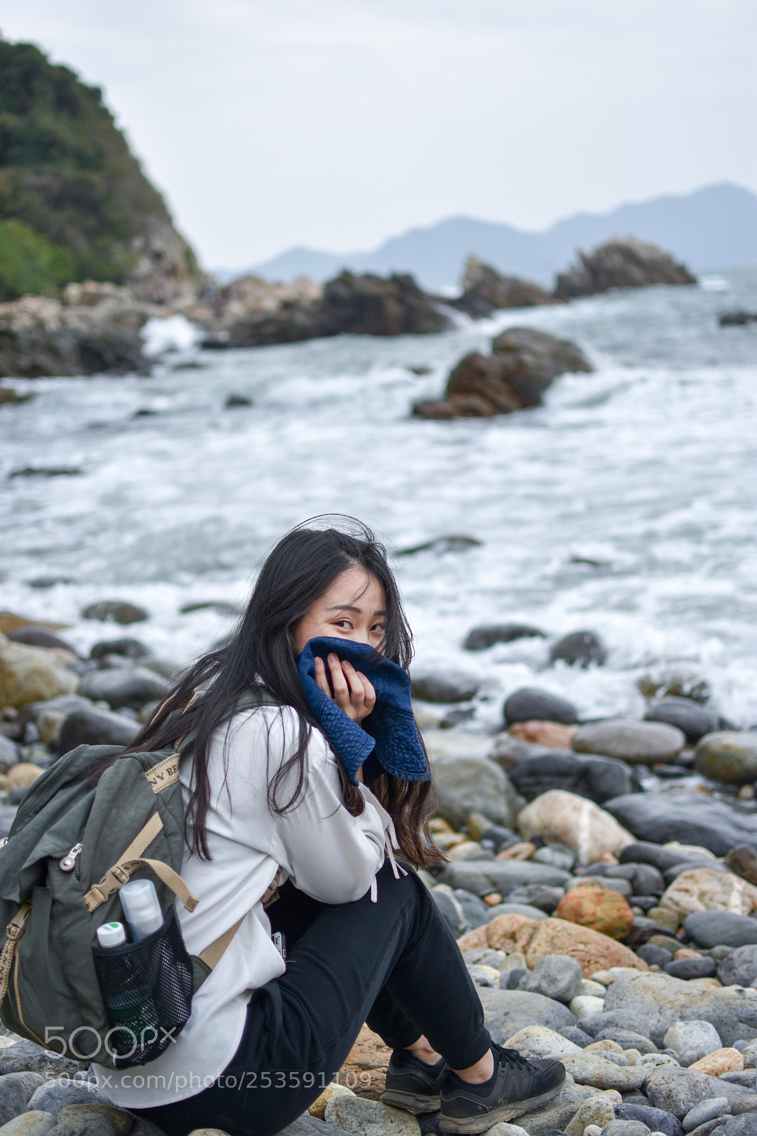 Nikon D3400 sample photo. #海边·少女# photography