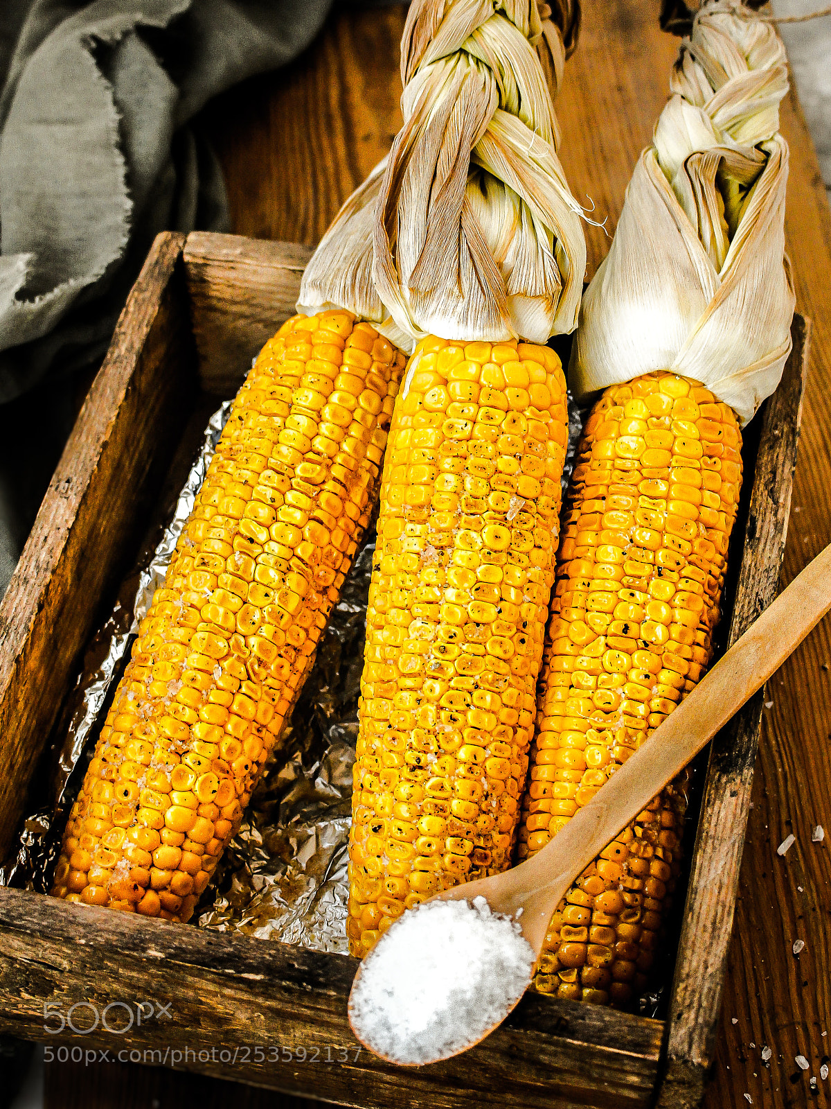 Canon EOS 60D sample photo. Baked corn photography