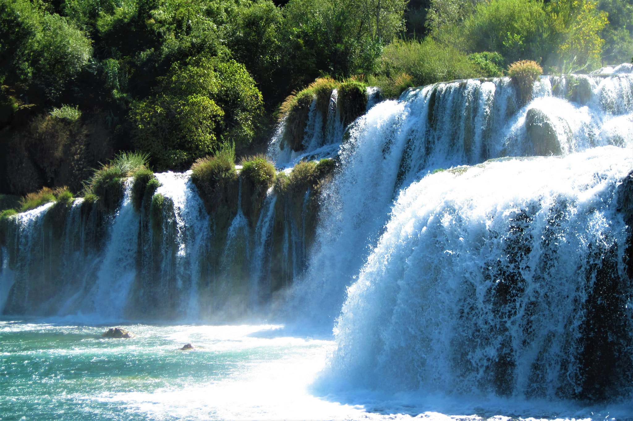 Canon PowerShot A1100 IS sample photo. Waterfalls krka,croatia. photography