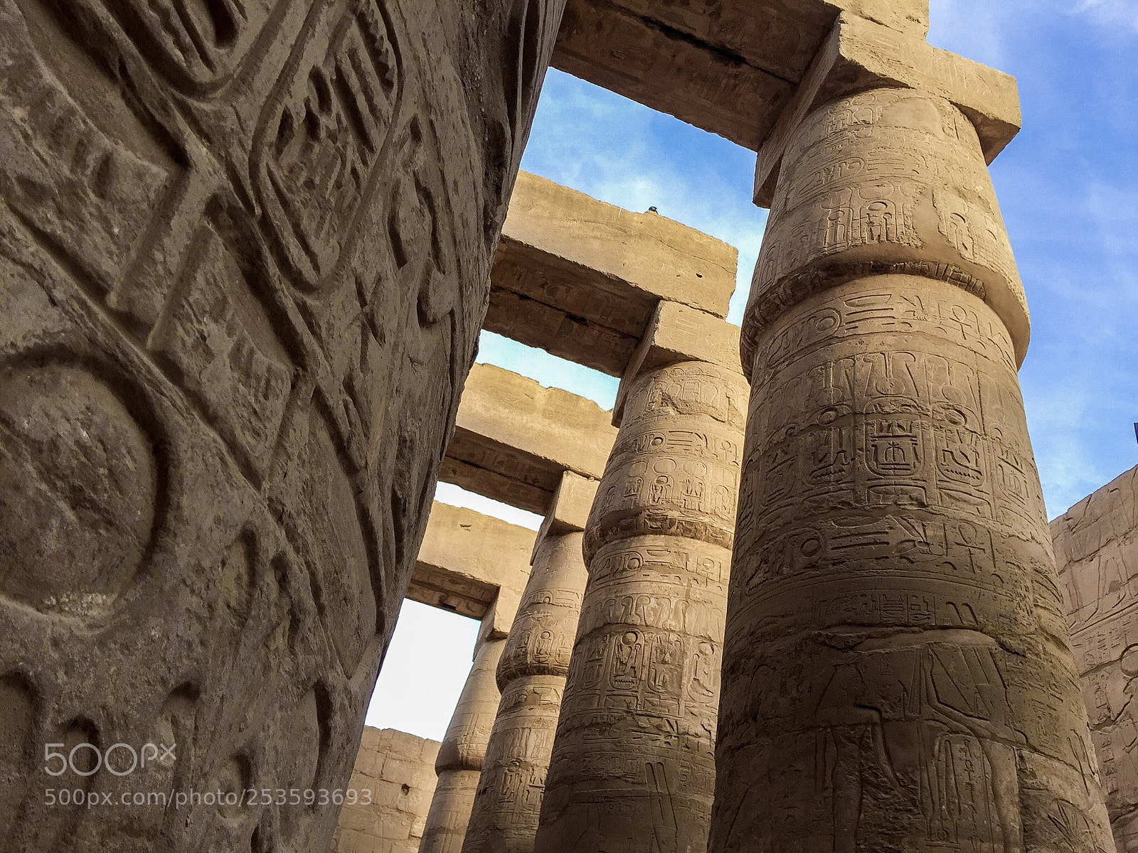 Apple iPhone 6 sample photo. Egypt columns photography