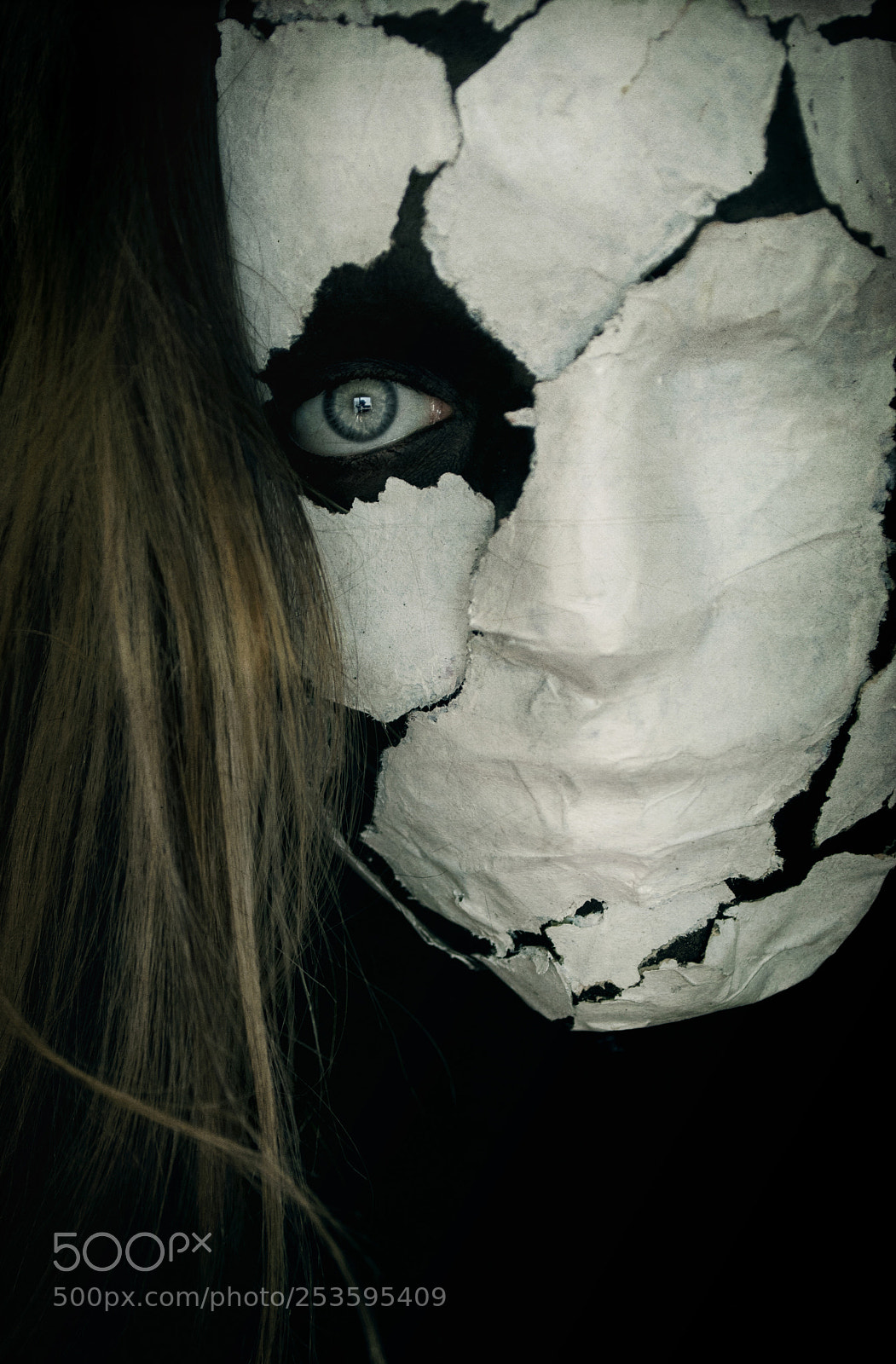 Nikon D3000 sample photo. Behind a broken mask photography