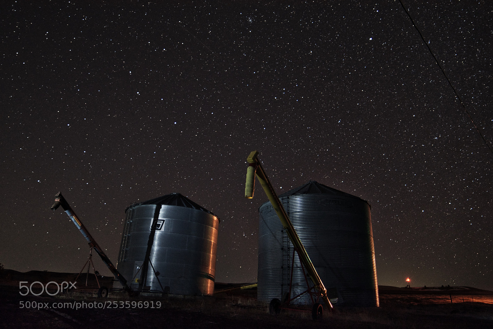 Nikon D7200 sample photo. Silos and stars photography