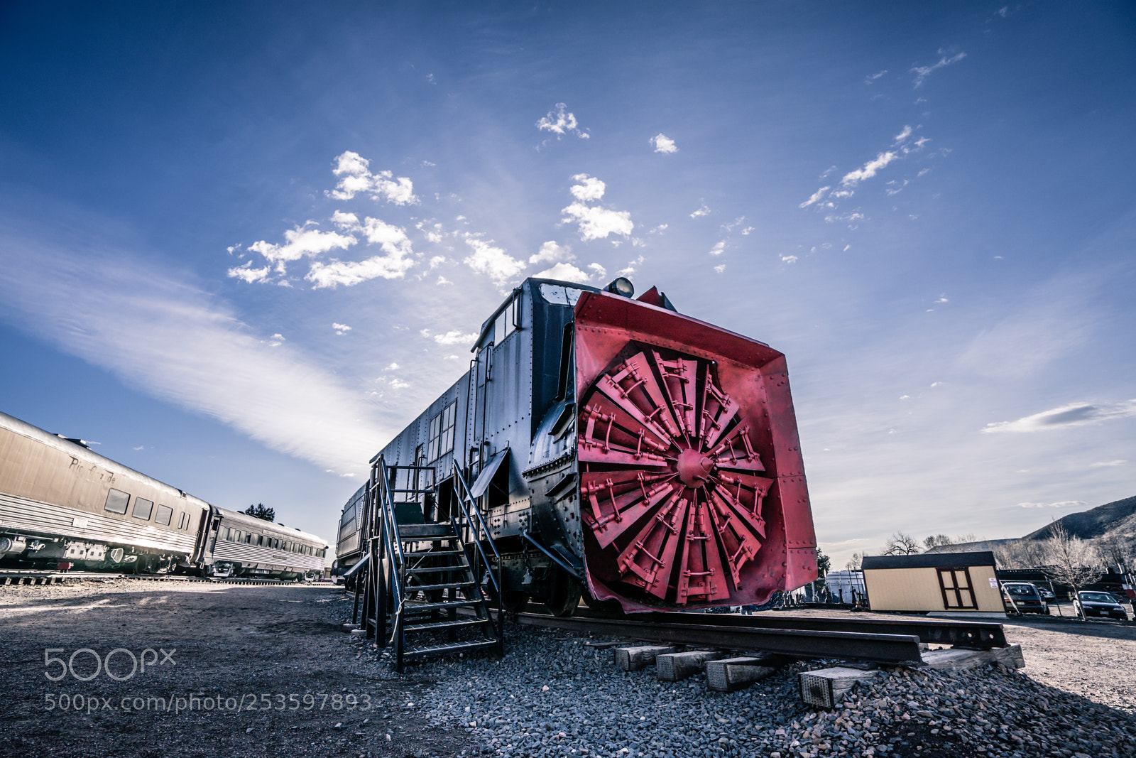 Sony a7 sample photo. Snowplow train photography