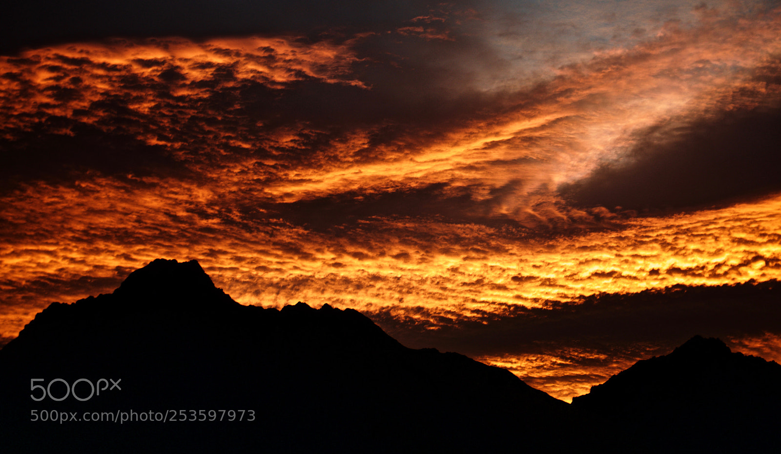 Sony a6000 sample photo. Burning alps photography