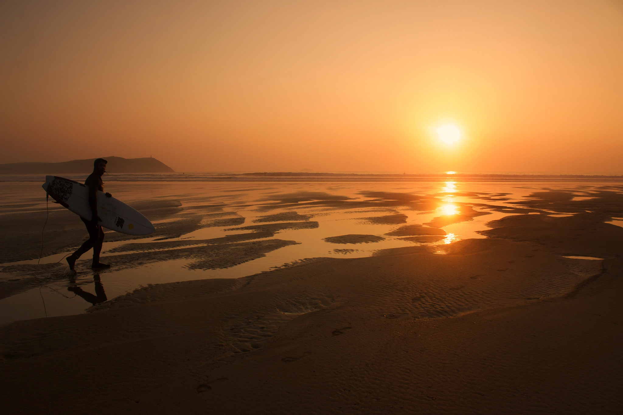 Canon EF-S 18-55mm F3.5-5.6 III sample photo. Polzeath sunset photography