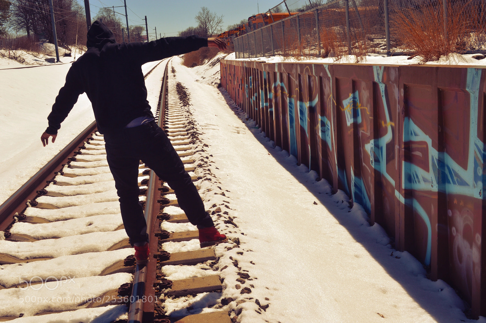 Nikon D3200 sample photo. Railroads  photography