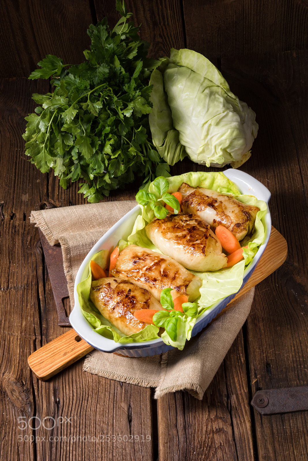 Nikon D810 sample photo. Cabbage rolls with minced photography