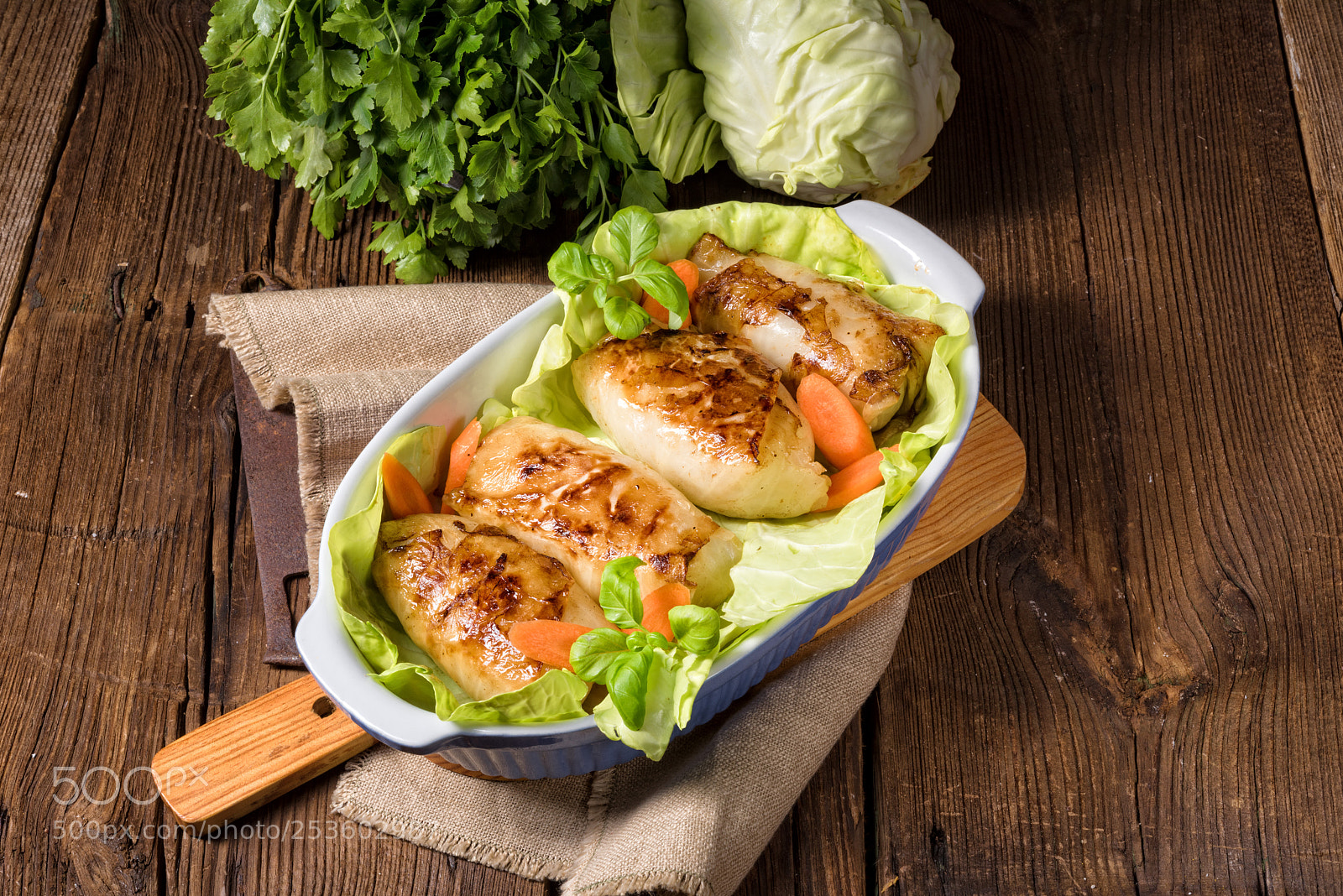 Nikon D810 sample photo. Cabbage rolls with minced photography