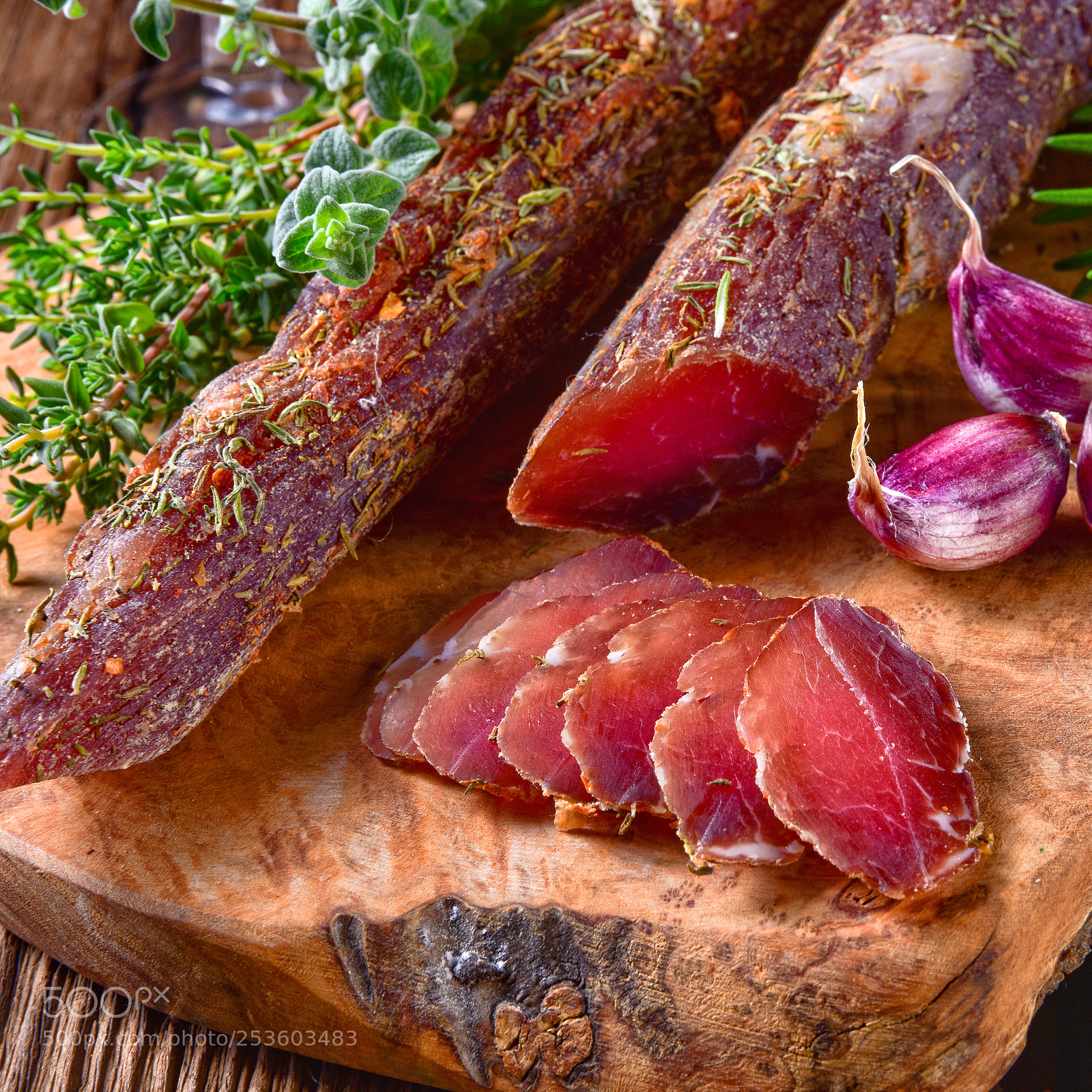 Nikon D810 sample photo. Dried sirloin with herbs photography