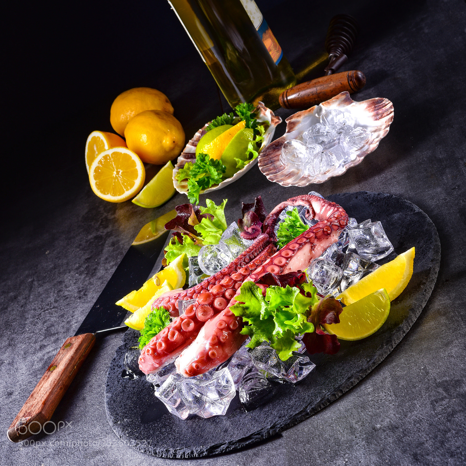 Nikon D810 sample photo. Raw octopus on the photography