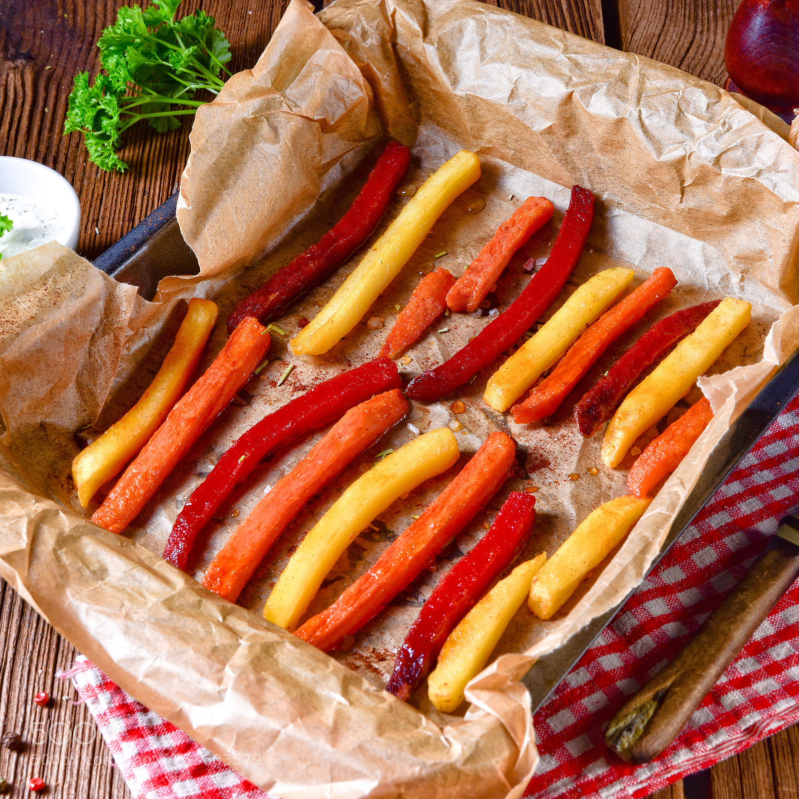 Nikon D810 sample photo. Colorful vegetable fries from photography