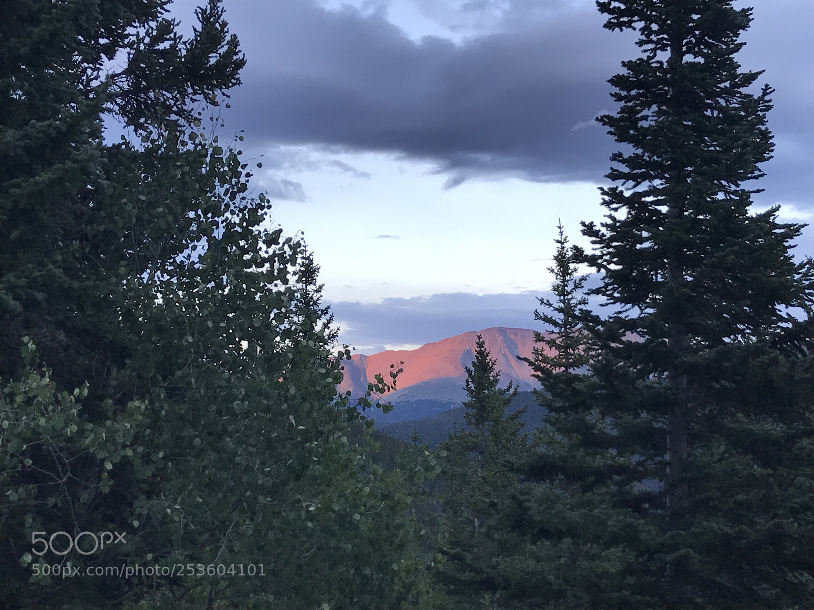 Apple iPhone 7 sample photo. Mountain sunset photography