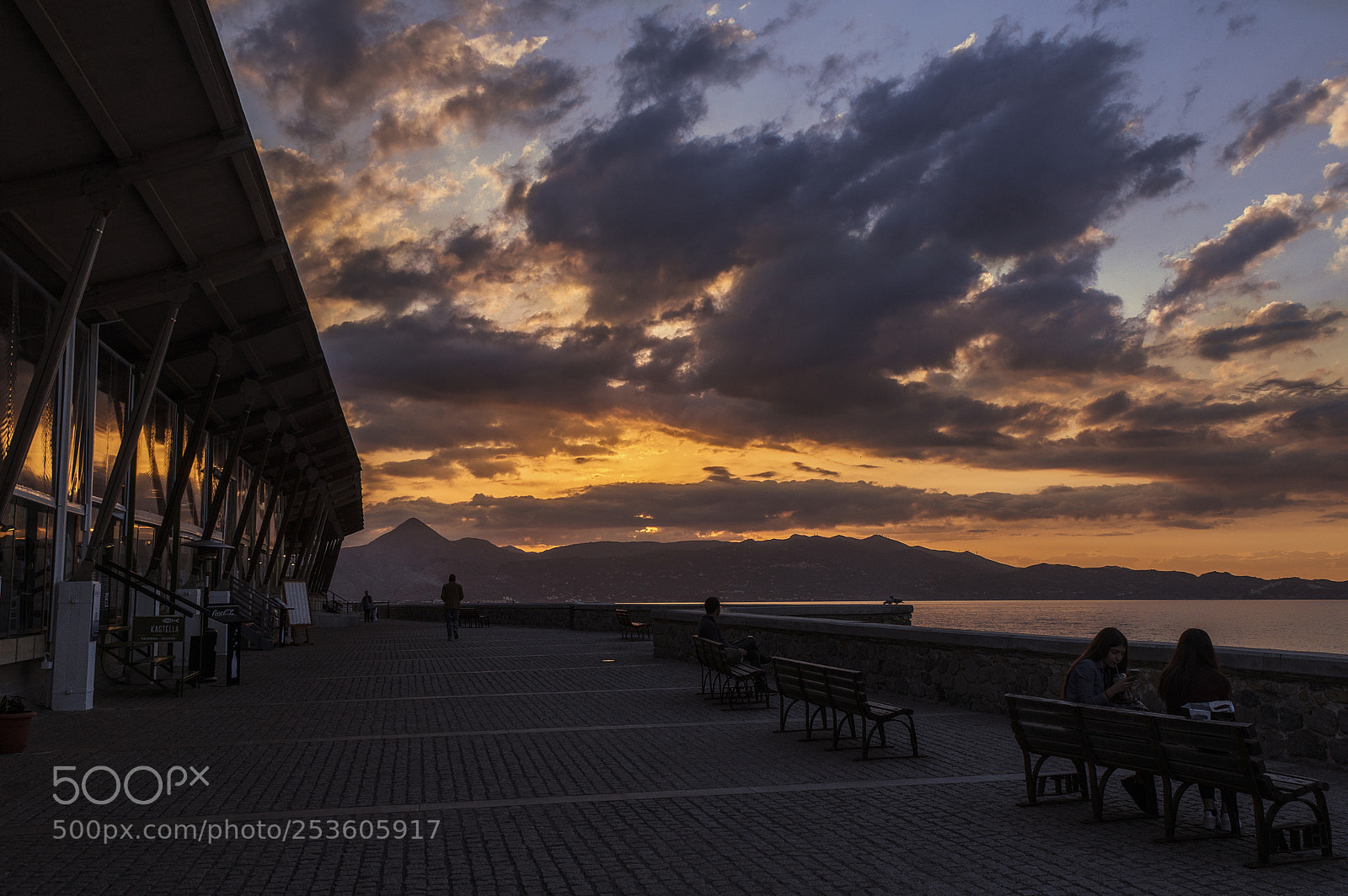 Nikon D610 sample photo. Heraklion sunset photography