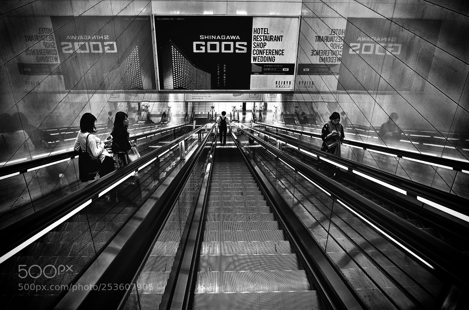 Ricoh GR sample photo. Escalator photography