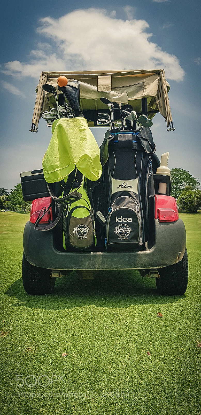 Samsung Galaxy S8+ sample photo. Golf cart photography