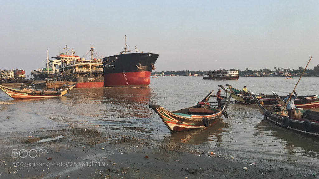 Apple iPhone 6s sample photo. Yangon river bank, yangon photography