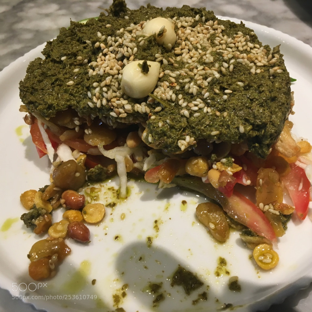 Apple iPhone 6s sample photo. Tea leaves salad photography