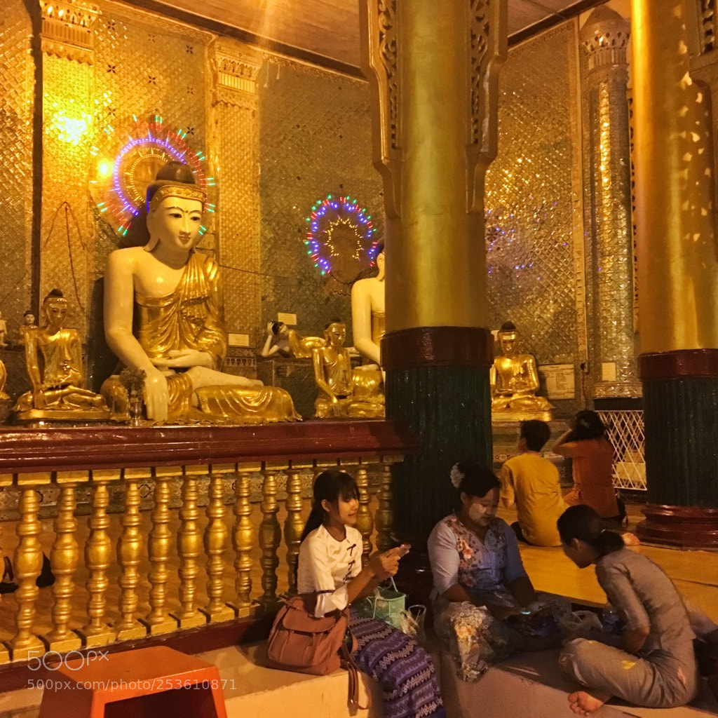 Apple iPhone 6s sample photo. Shwedagon pagoda, yangon photography
