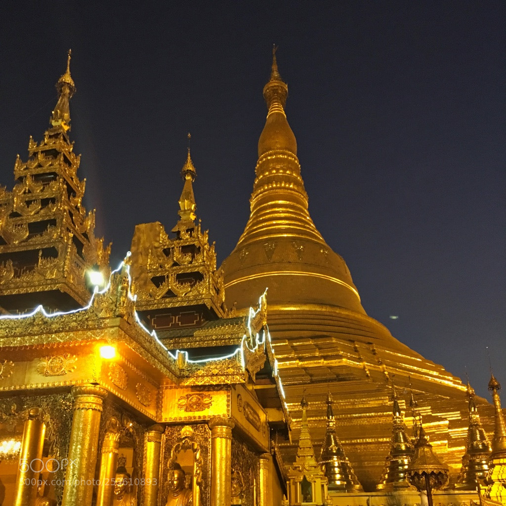 Apple iPhone 6s sample photo. Shwedagon pagoda, yangon photography