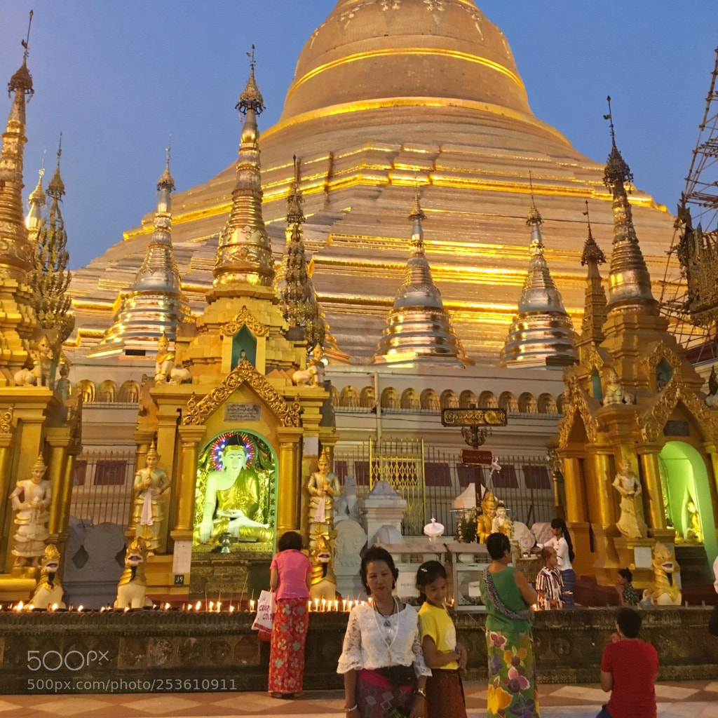 Apple iPhone 6s sample photo. Shwedagon pagoda, yangon photography