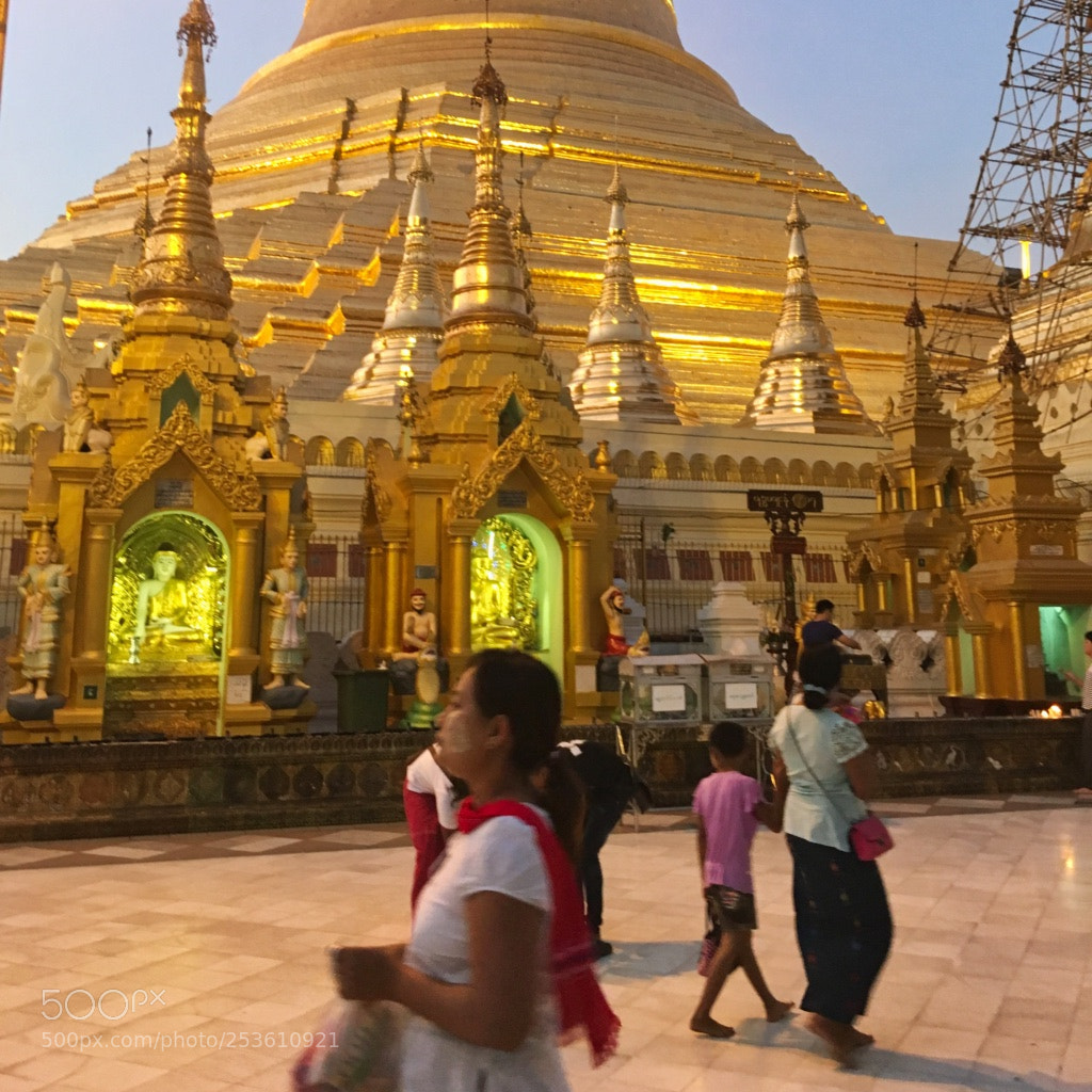 Apple iPhone 6s sample photo. Shwedagon pagoda, yangon photography