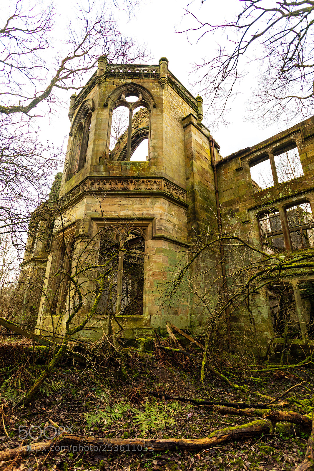 Canon EOS 5D Mark IV sample photo. Crawford priory ruins photography