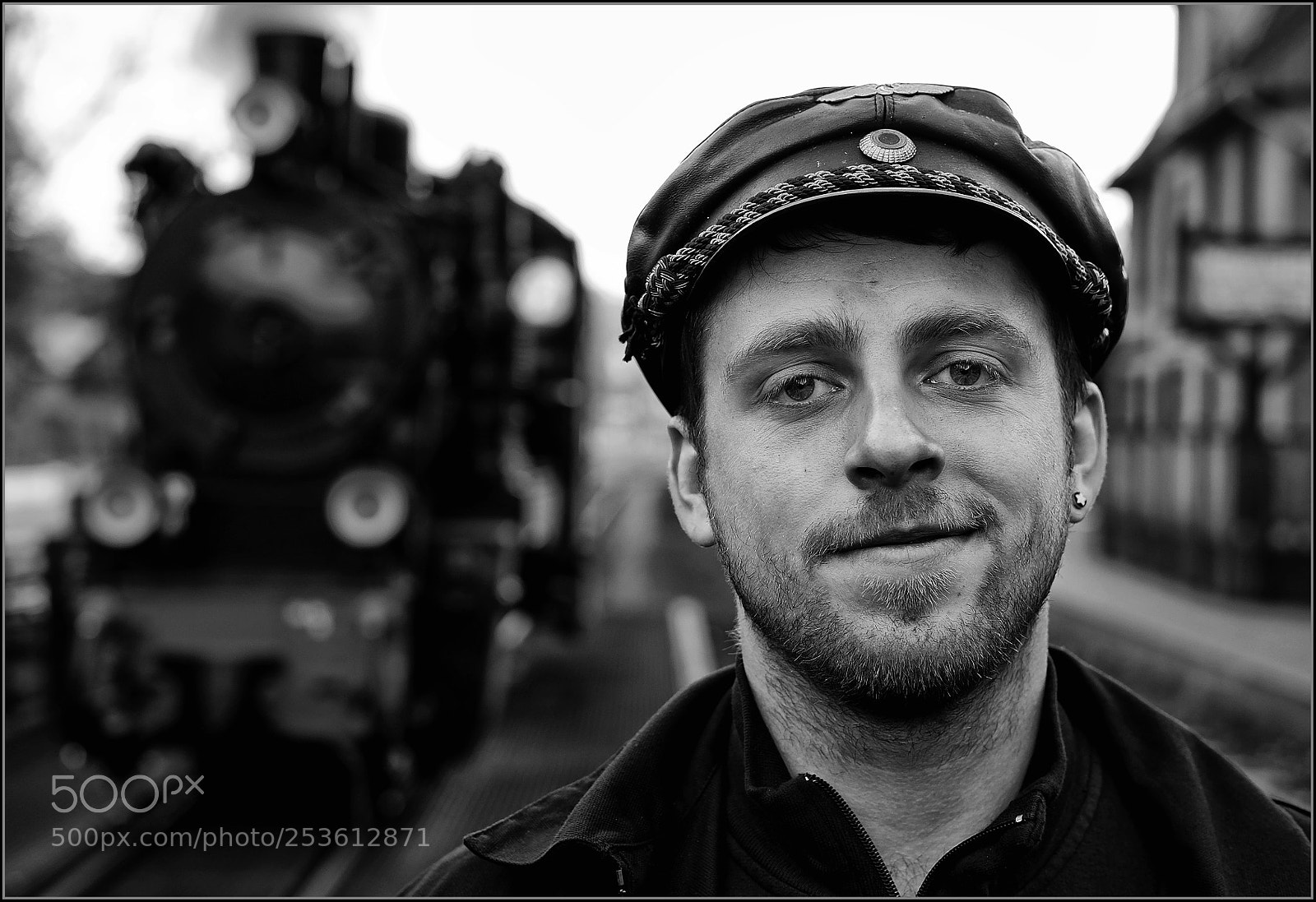 Fujifilm X-T1 sample photo. Steam locomotive engine driver photography