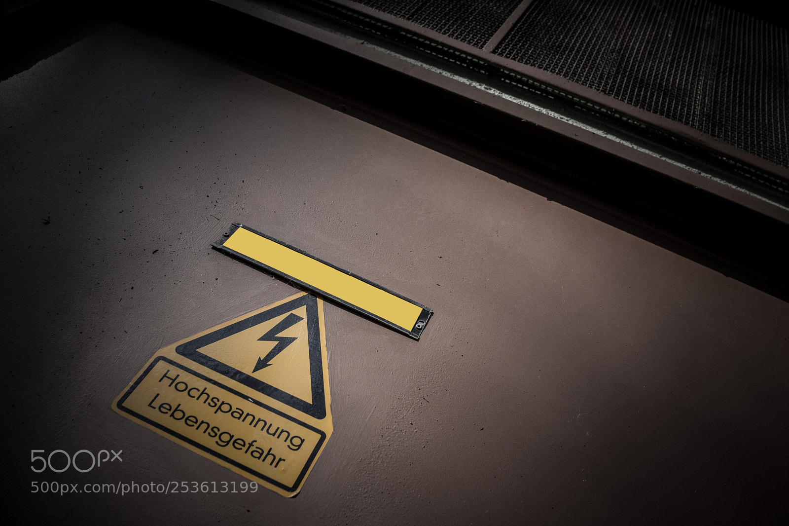 Sony Cyber-shot DSC-RX1 sample photo. German electricity warning symbol photography