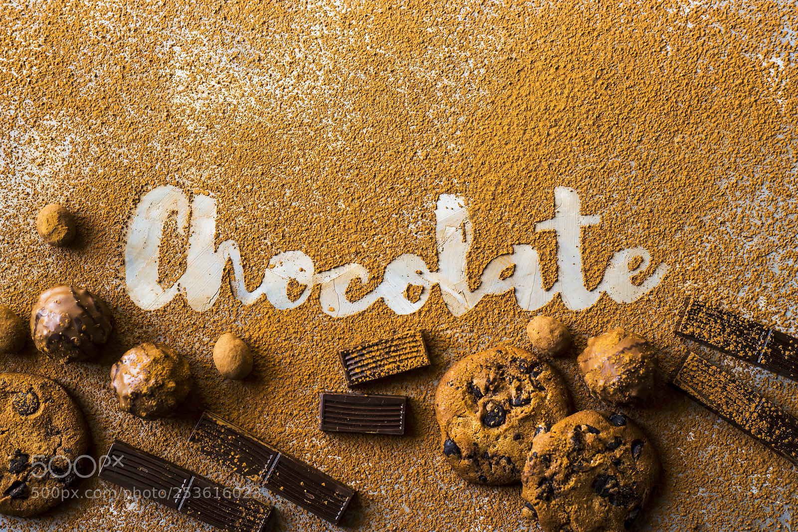 Canon EOS 6D sample photo. The word chocolate printed photography