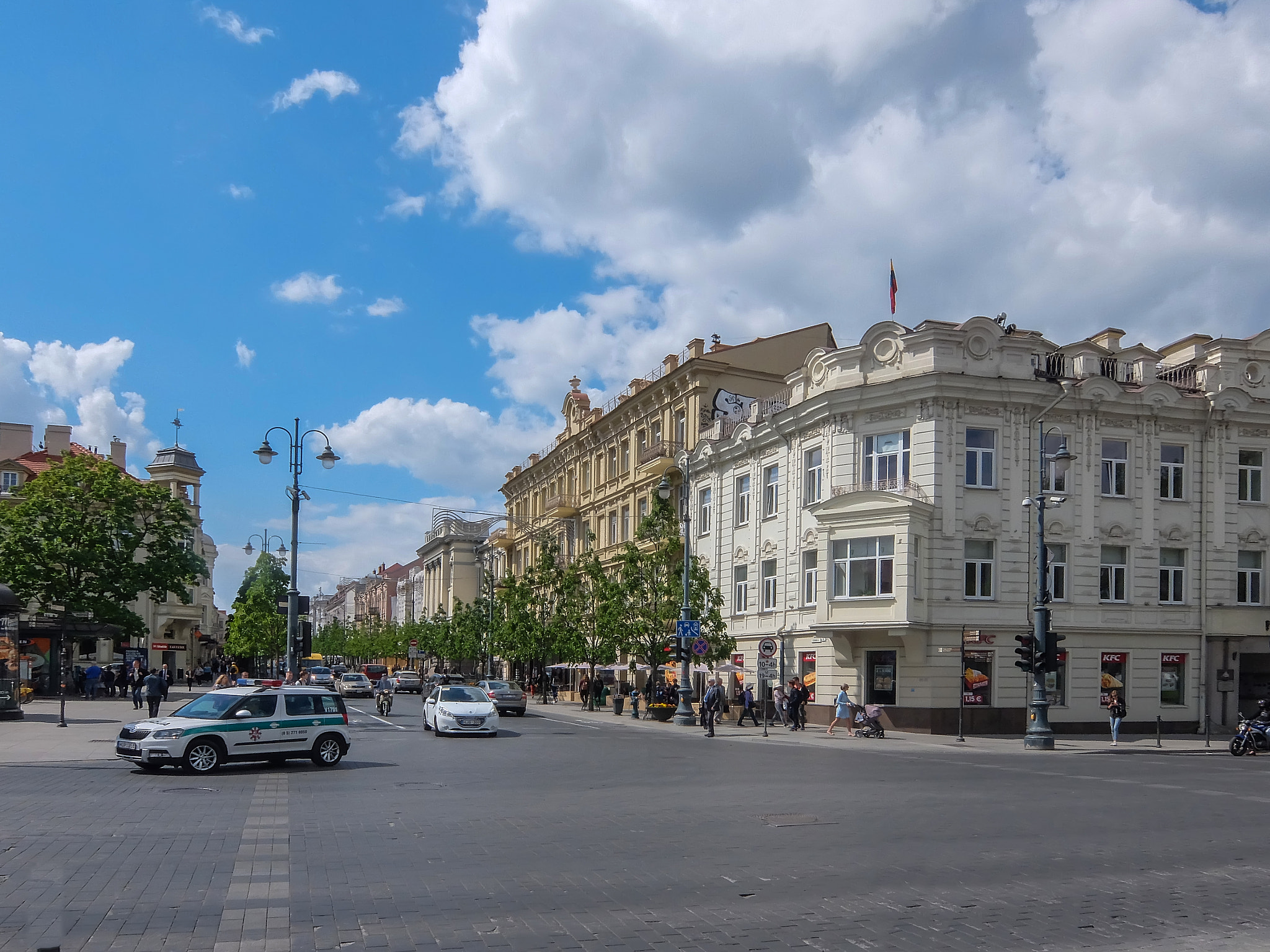 Fujifilm XQ1 sample photo. A street of vilnius. lithuania. photography