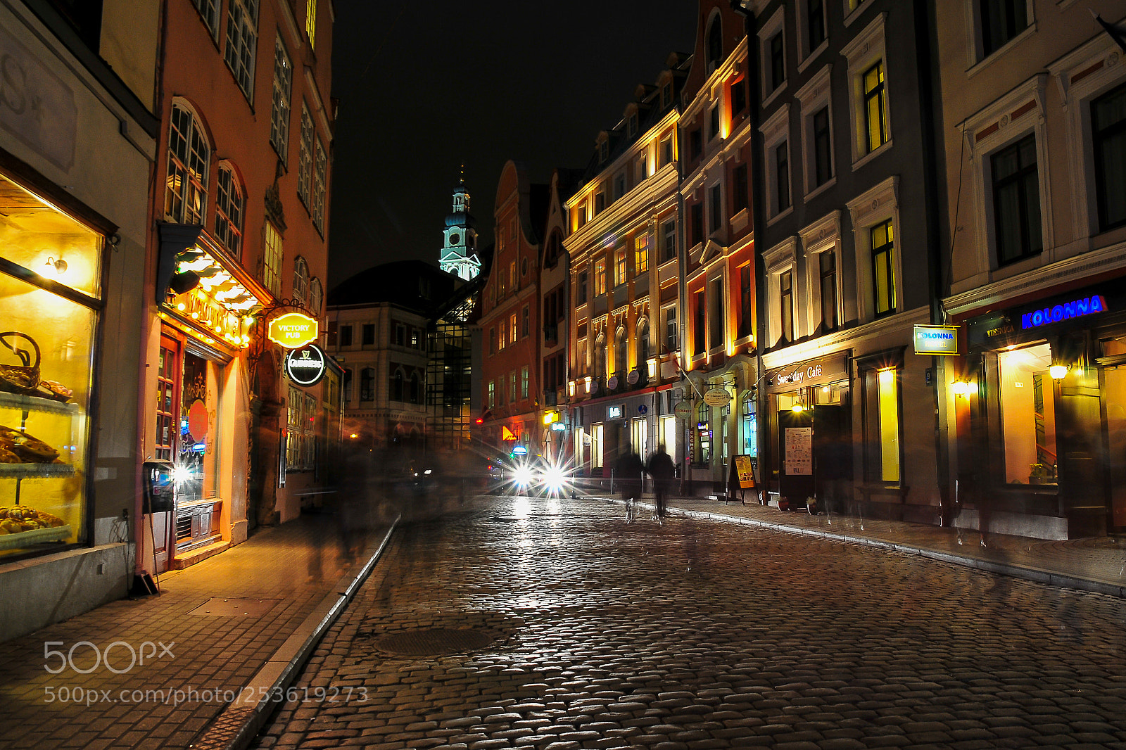 Nikon D300 sample photo. Old riga in night photography