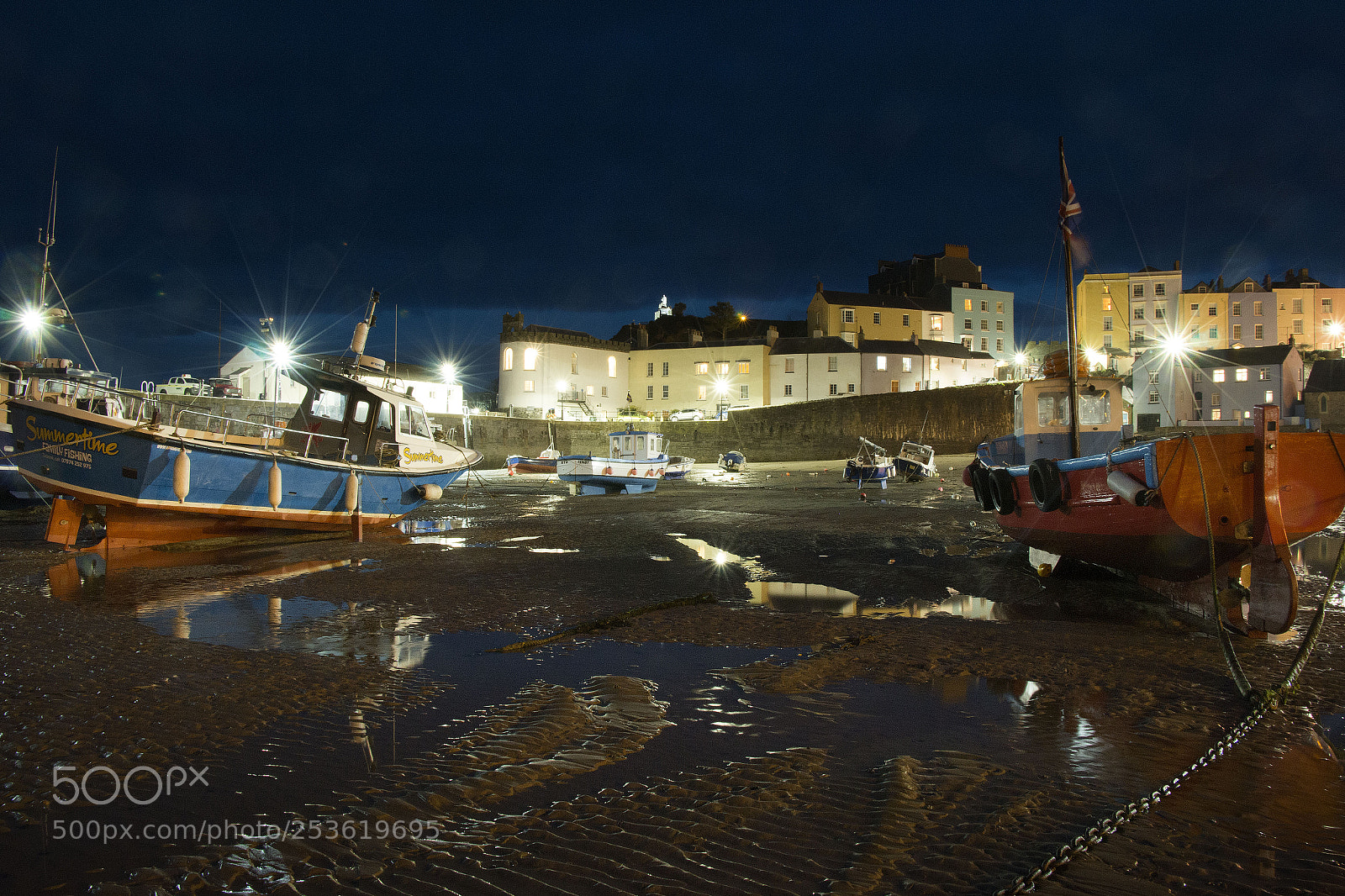 Canon EOS 70D sample photo. Tenby harbour photography