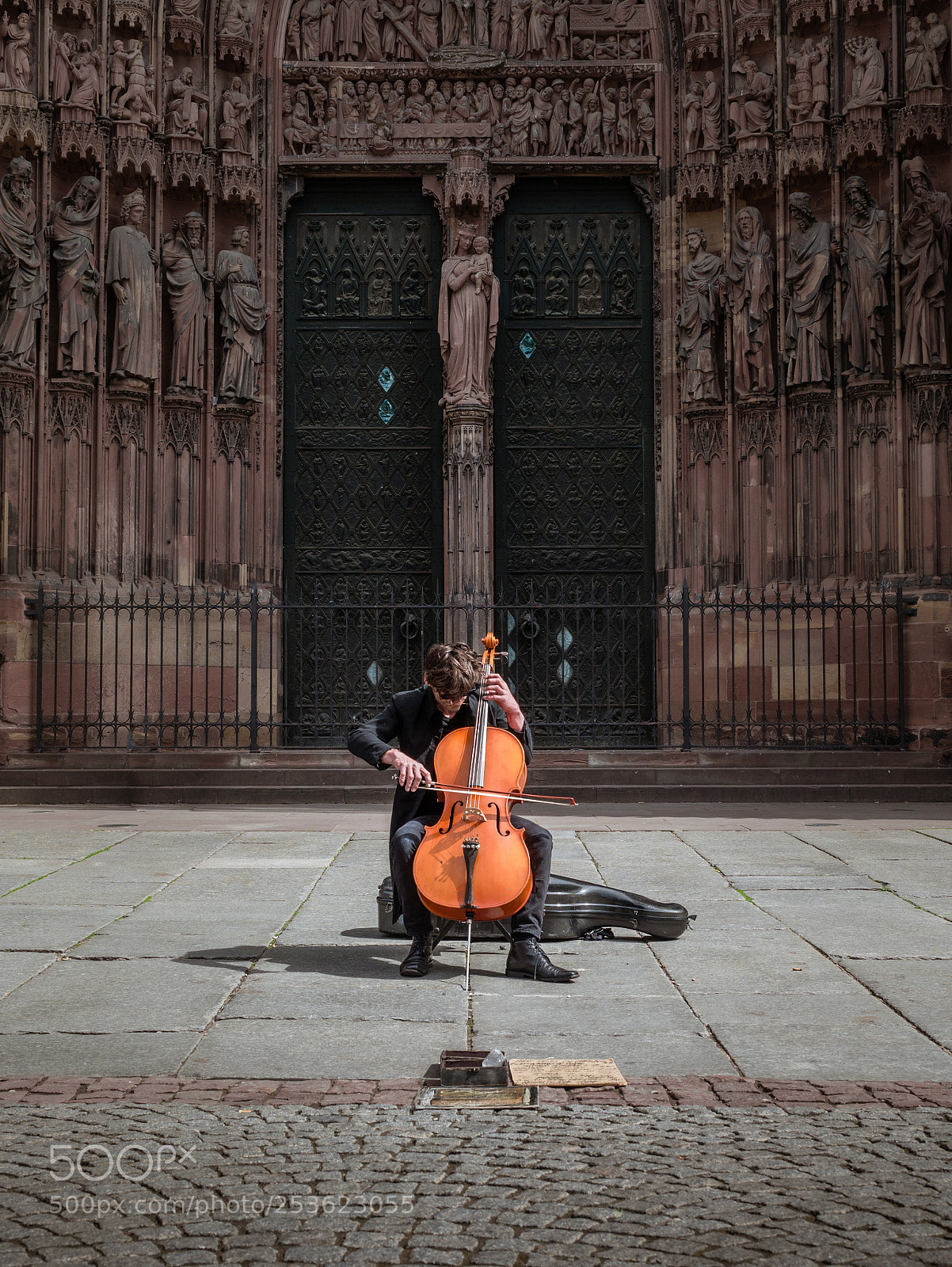 Panasonic Lumix DMC-G85 (Lumix DMC-G80) sample photo. Solo cellist. photography