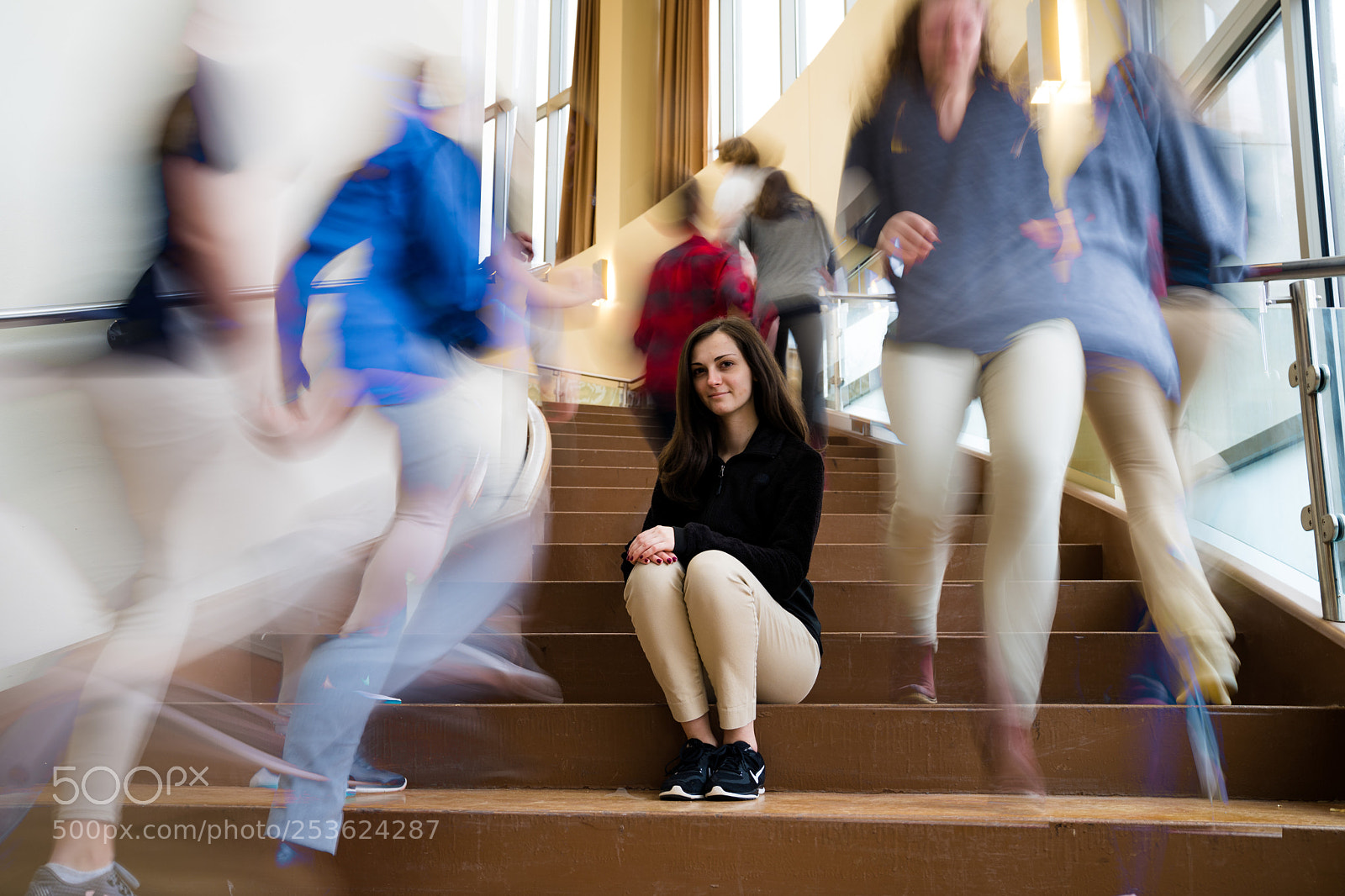 Sony a7 III sample photo. Blur :: stairs photography