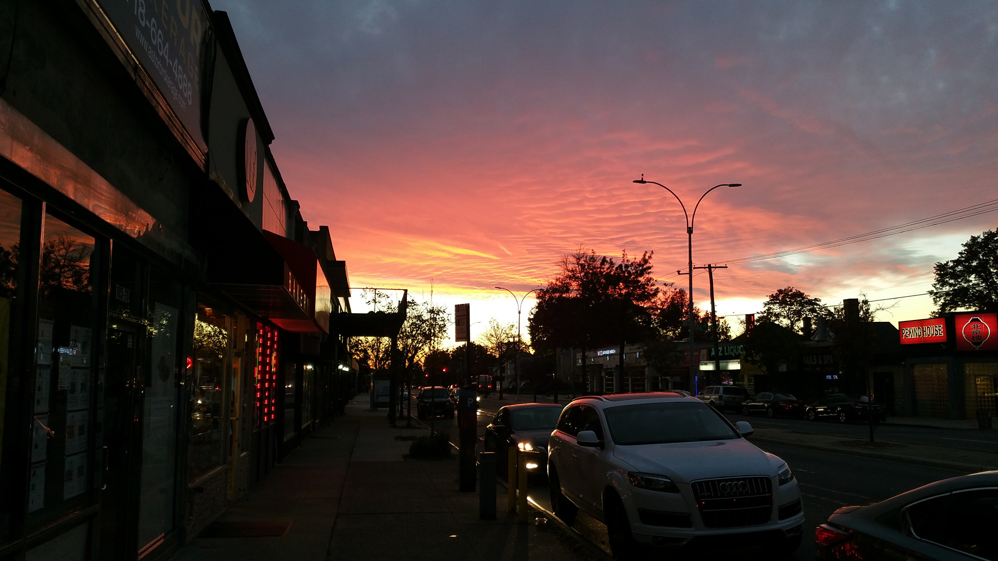 Samsung Galaxy Note Edge sample photo. Red sunset fresh meadows ny photography