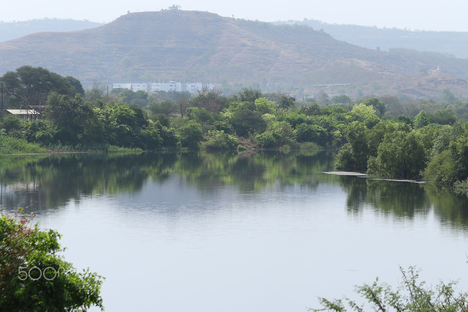Canon EF 70-300mm F4-5.6 IS USM sample photo. Mula river morning reflections. photography