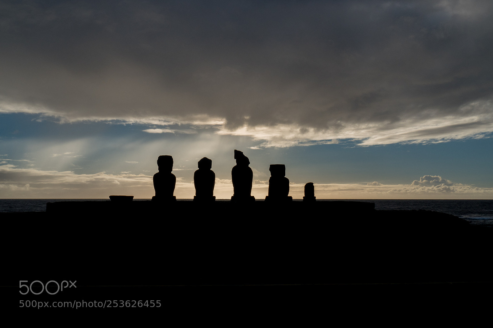 Olympus OM-D E-M5 II sample photo. Moai sunsets on easter photography
