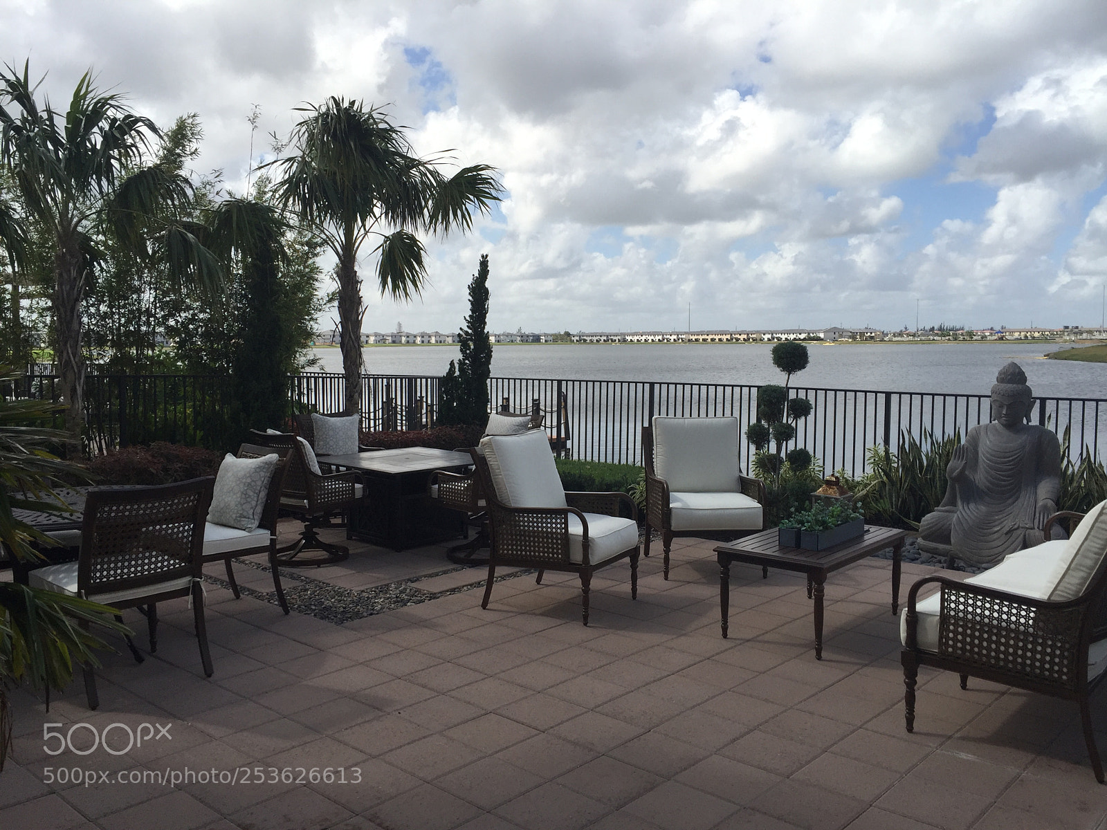 Apple iPhone 6 Plus sample photo. Terrace with lake view photography