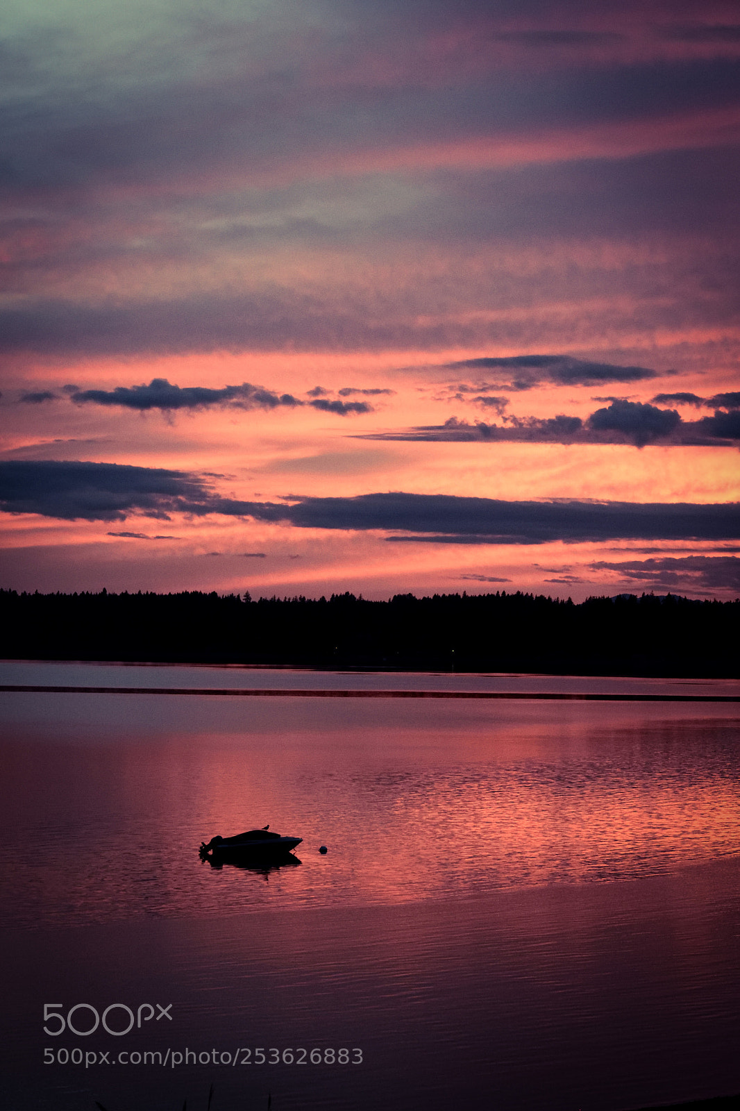 Nikon D3300 sample photo. Boat in the sunset photography