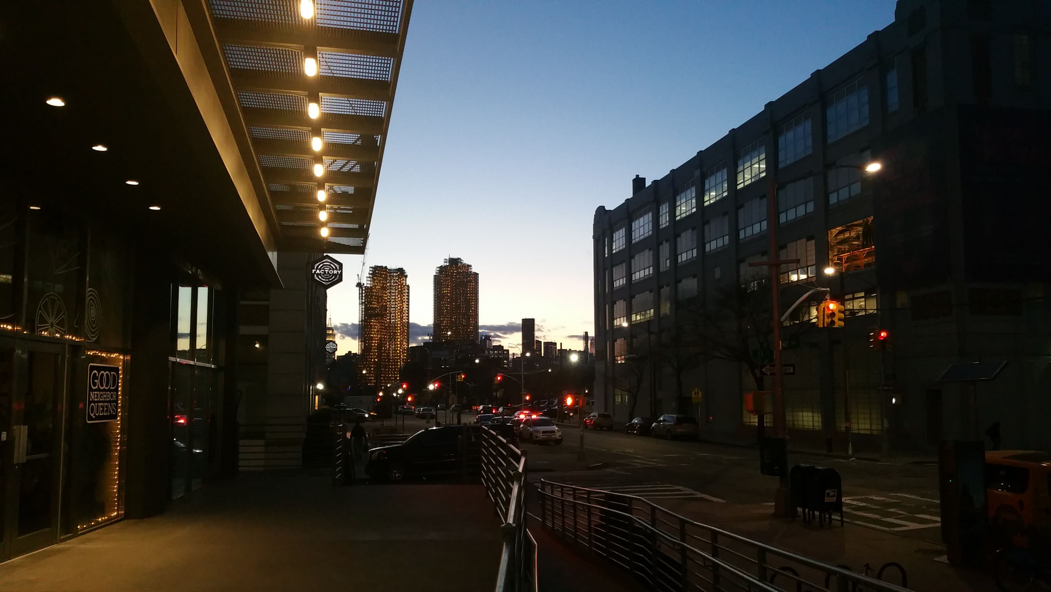 Samsung Galaxy Note Edge sample photo. Falchi building long island city ny evening photography