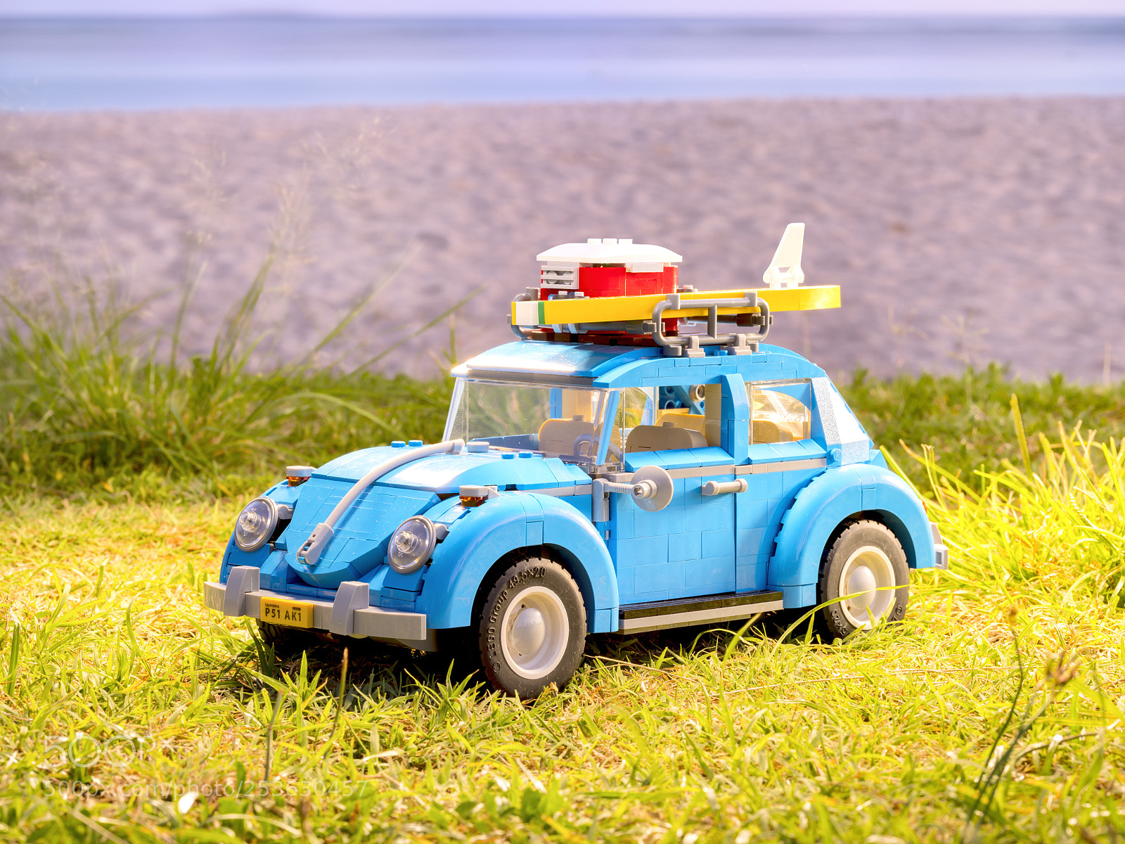 Fujifilm GFX 50S sample photo. Lego beetle on beach  photography