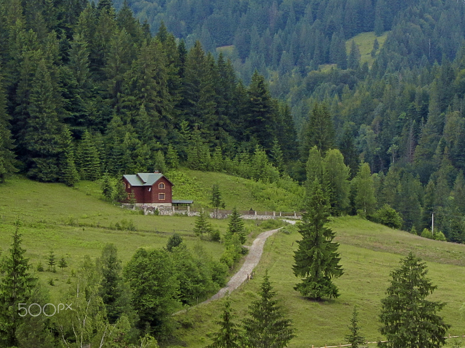 Canon PowerShot SX220 HS sample photo. House in the mountains photography
