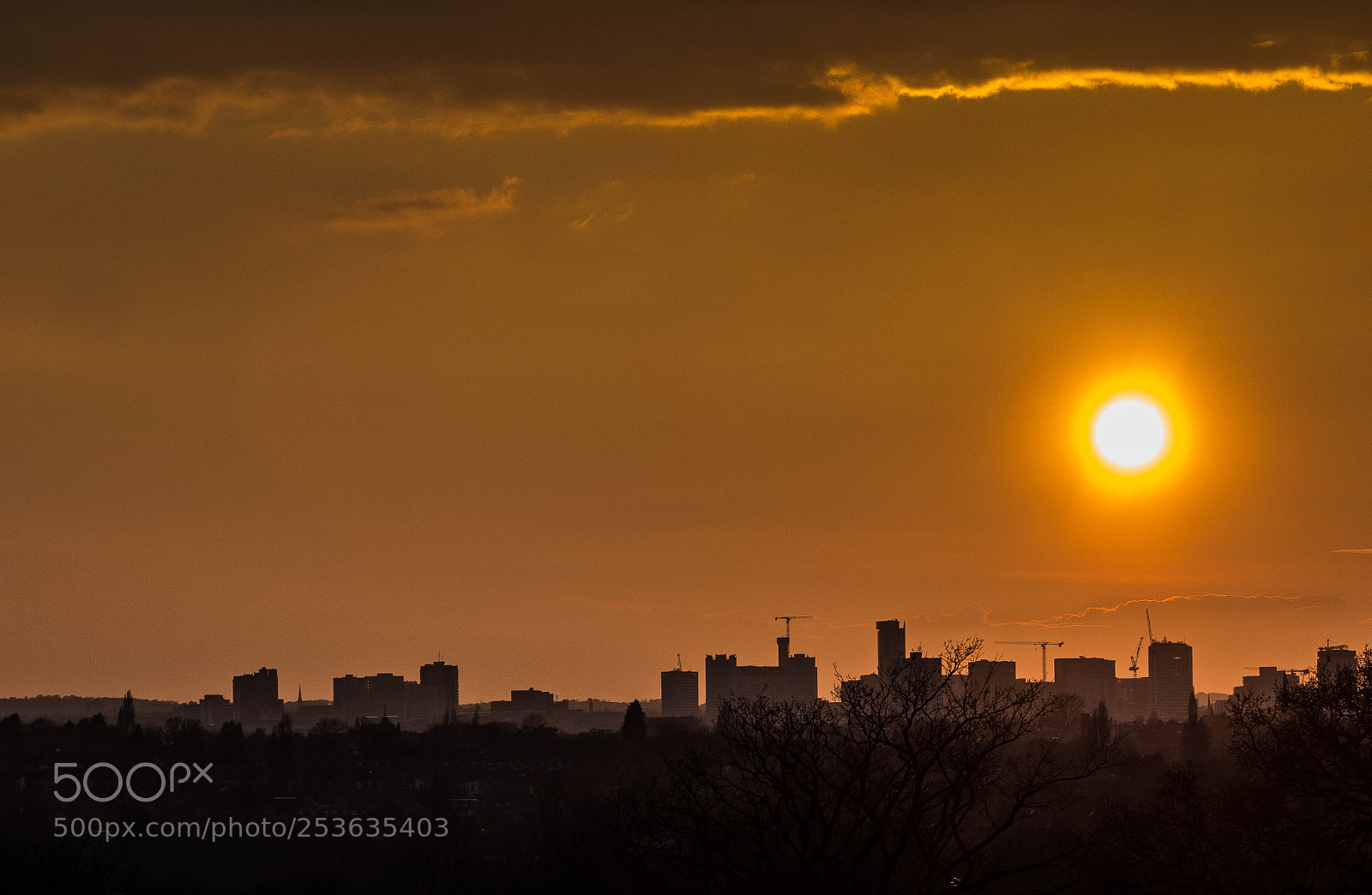Canon EOS 1200D (EOS Rebel T5 / EOS Kiss X70 / EOS Hi) sample photo. Sunset over birmingham photography