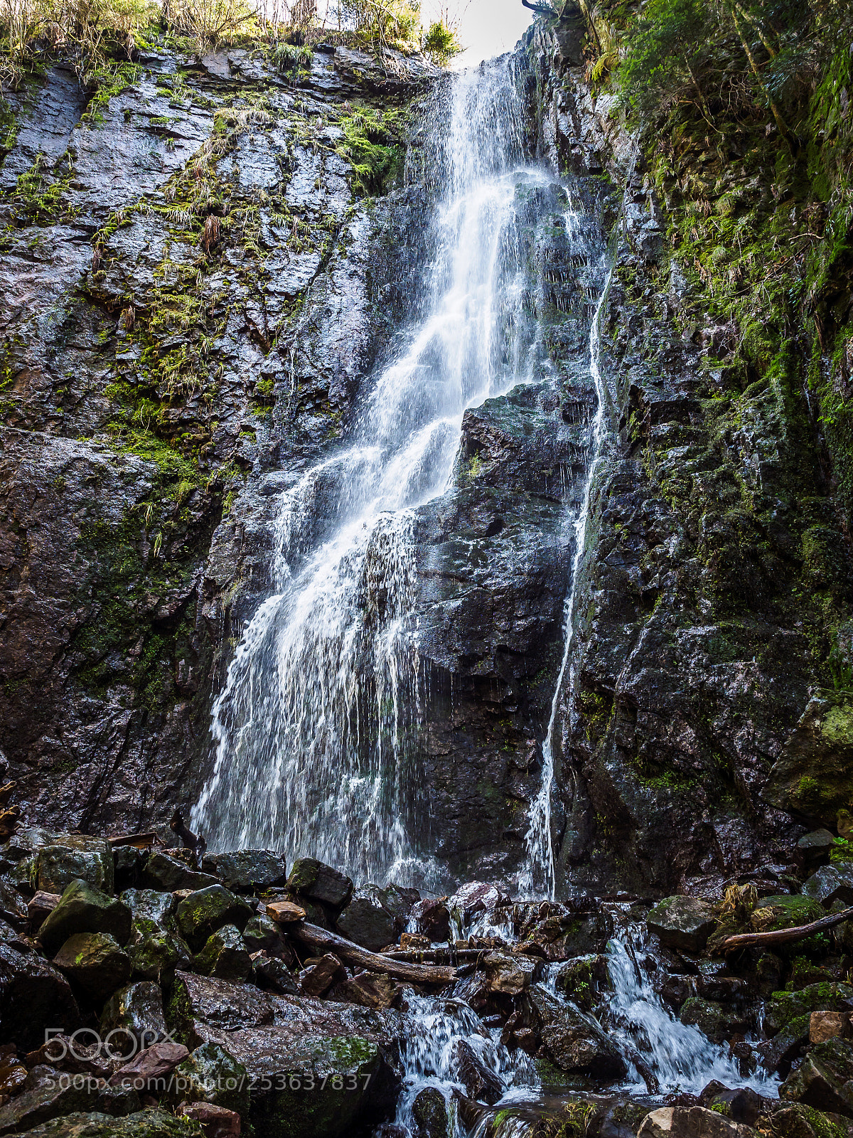 Olympus OM-D E-M1 sample photo. Burgbach wasserfall photography