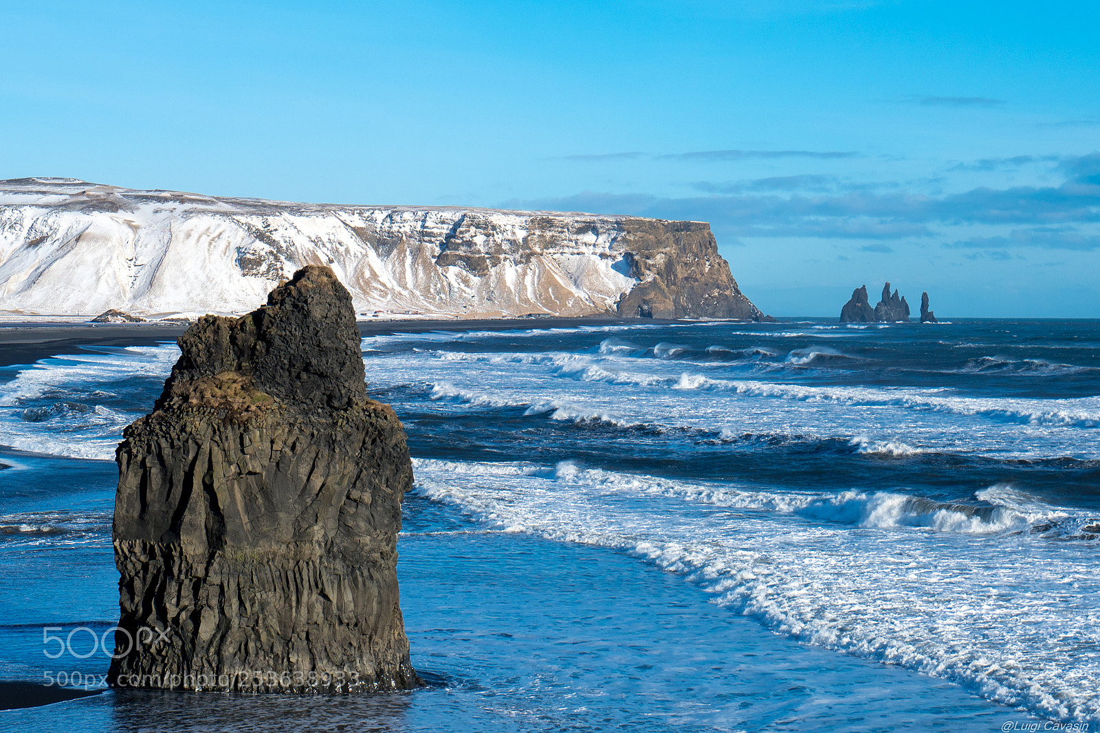Sony a7R III sample photo. Black beach photography