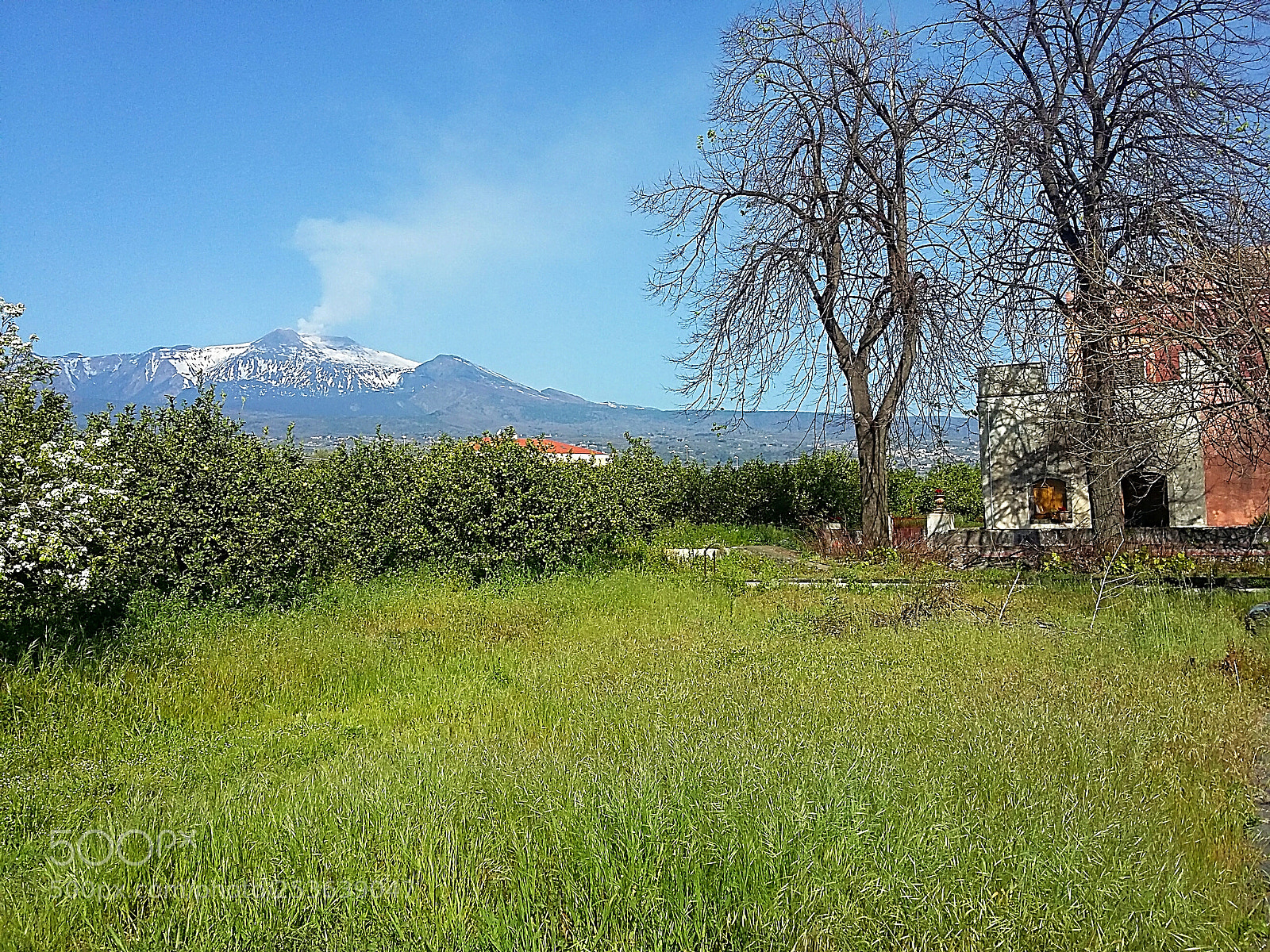 Samsung Galaxy Grand Prime sample photo. Mount etna seen from photography