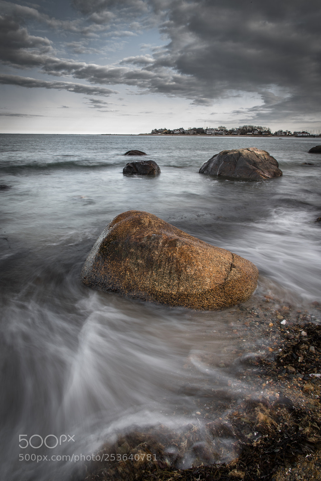 Canon EOS 6D Mark II sample photo. Scituate rock in water photography