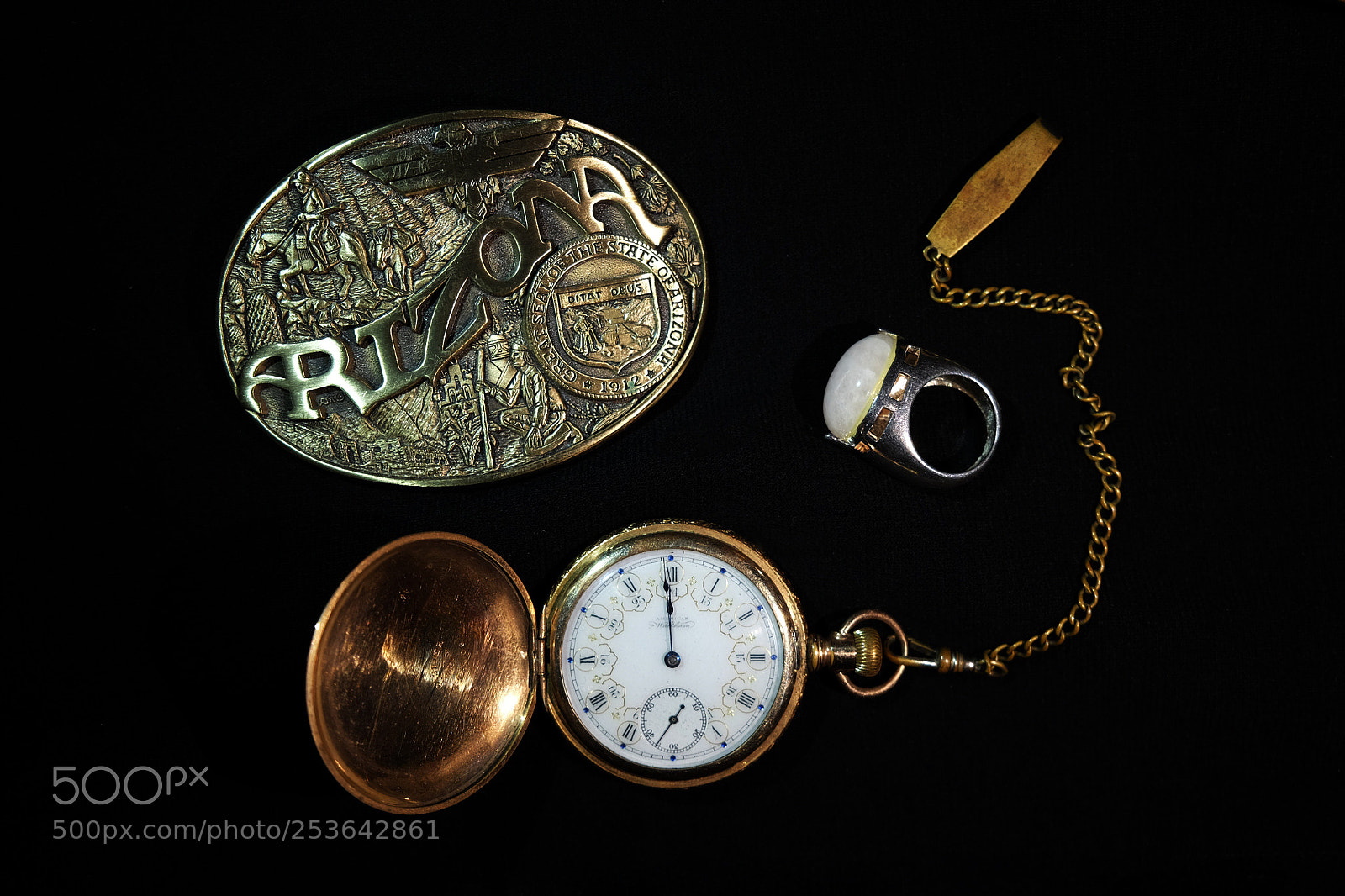 Fujifilm X-T10 sample photo. Belt buckle,watch and ring photography