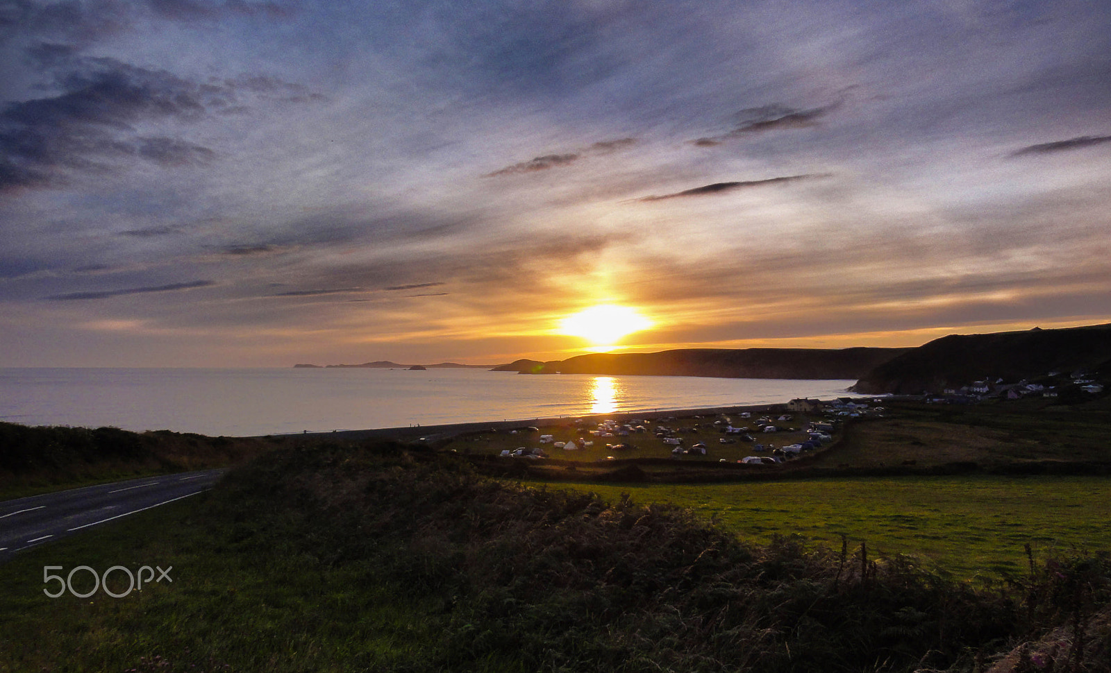 Sony DSC-HX5V sample photo. Newgale sunset photography