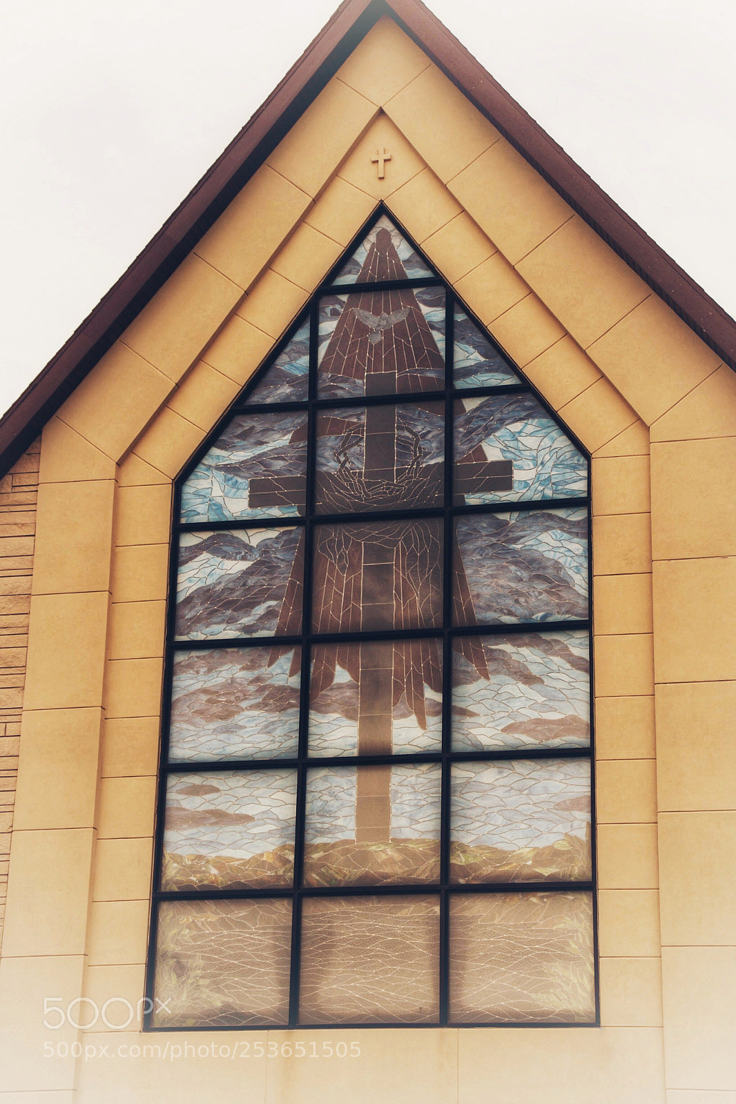 Pentax K-r sample photo. Stain glass window of photography